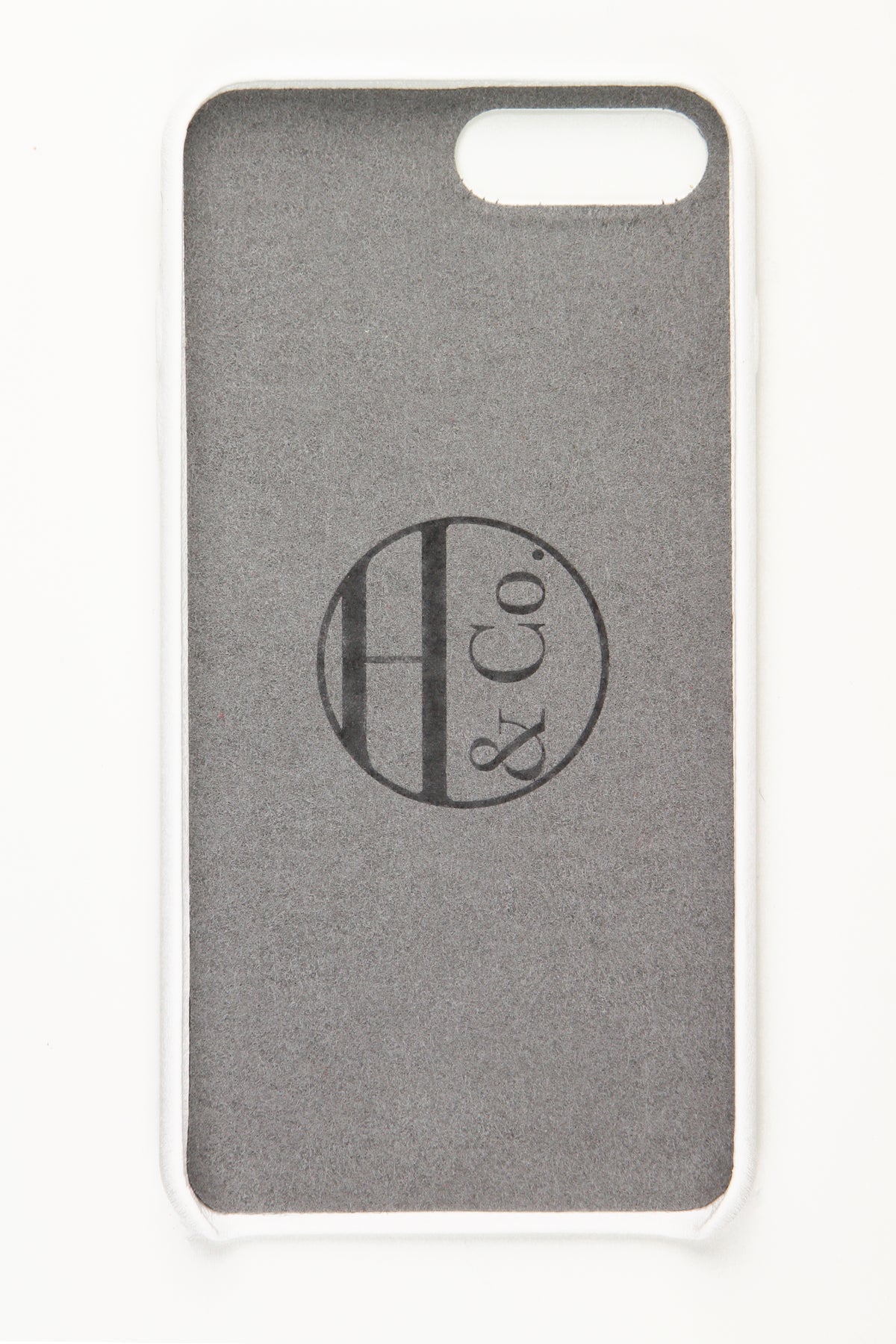 Coque pour iPhone 7/8 Plus, cuir blanc