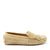 Mocassins femme à franges, daim taupe