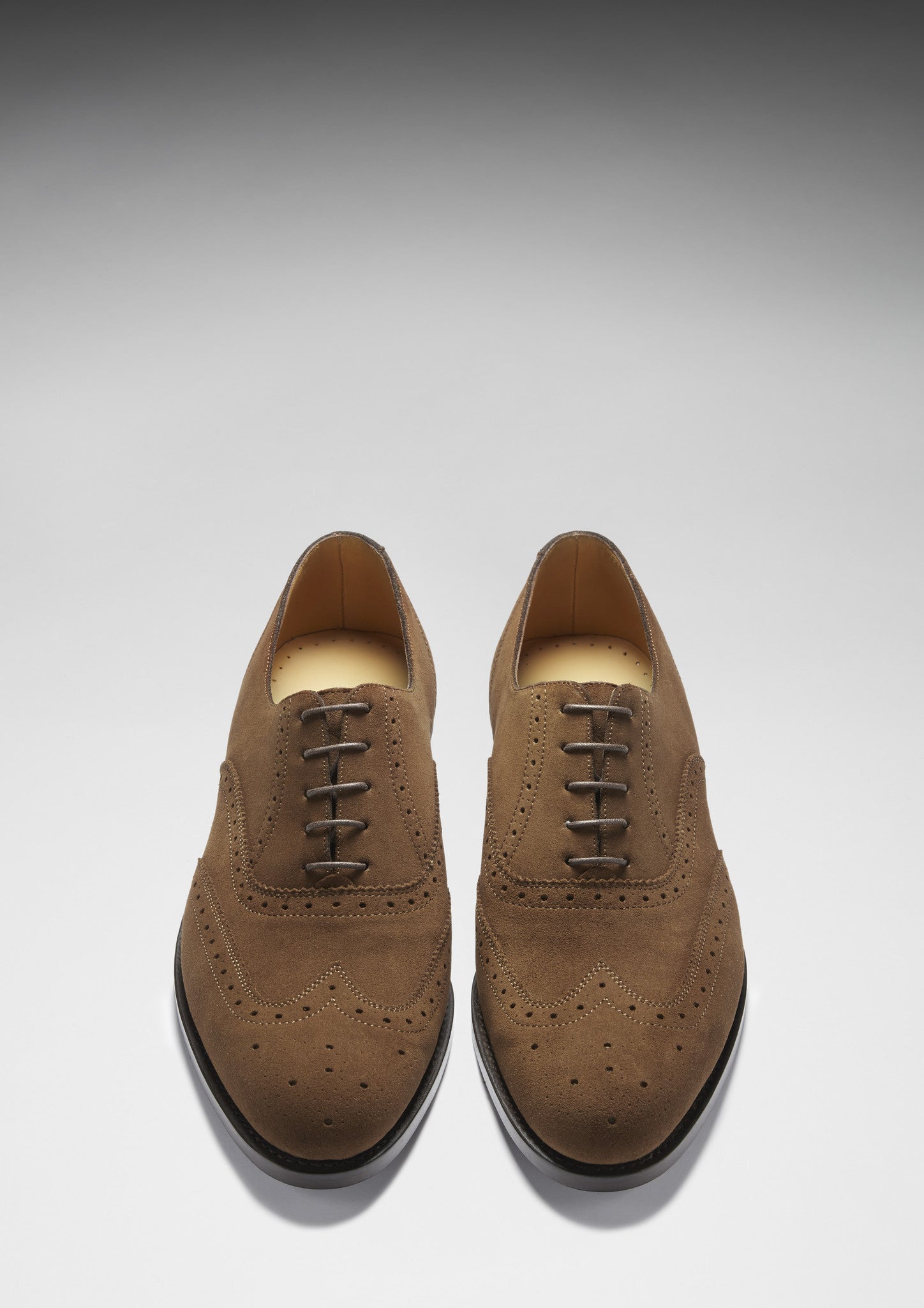 Brogues Brown Suede Front