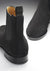 Black Suede Chelsea Boots, Welted Leather Sole