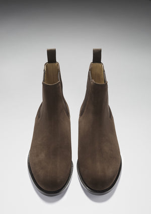 Chelsea Boots Brown Suede Front