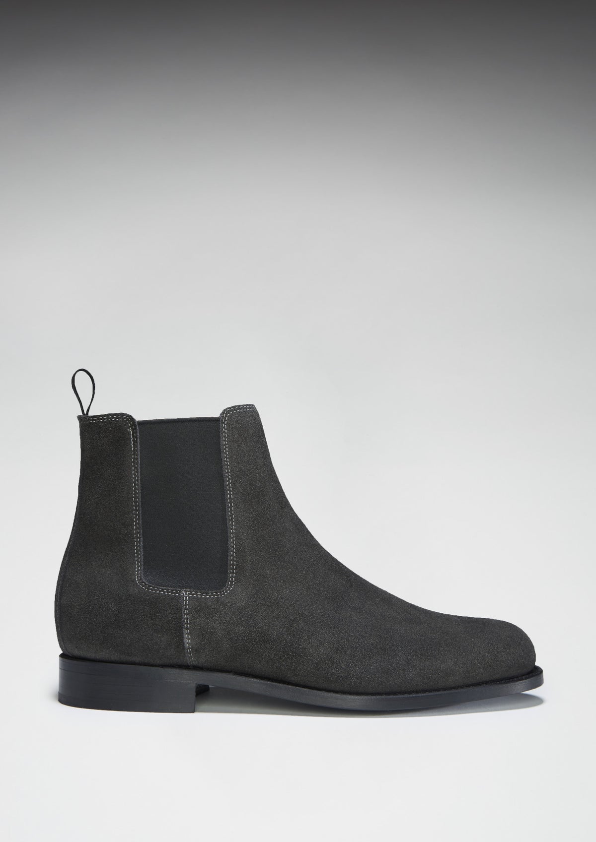 grey suede chelsea boots