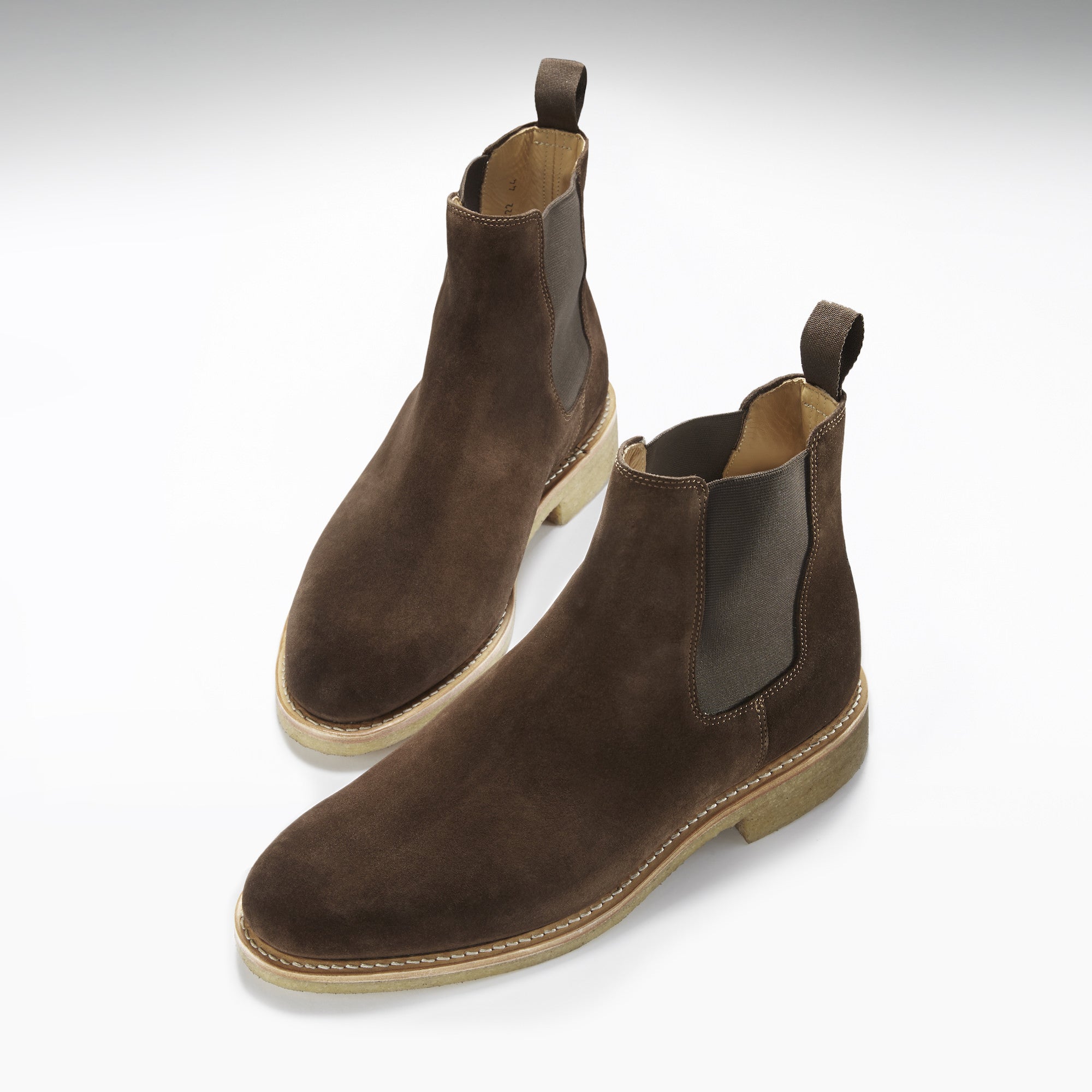 Chelsea Boots Brown Suede Crepe Rubber Sole