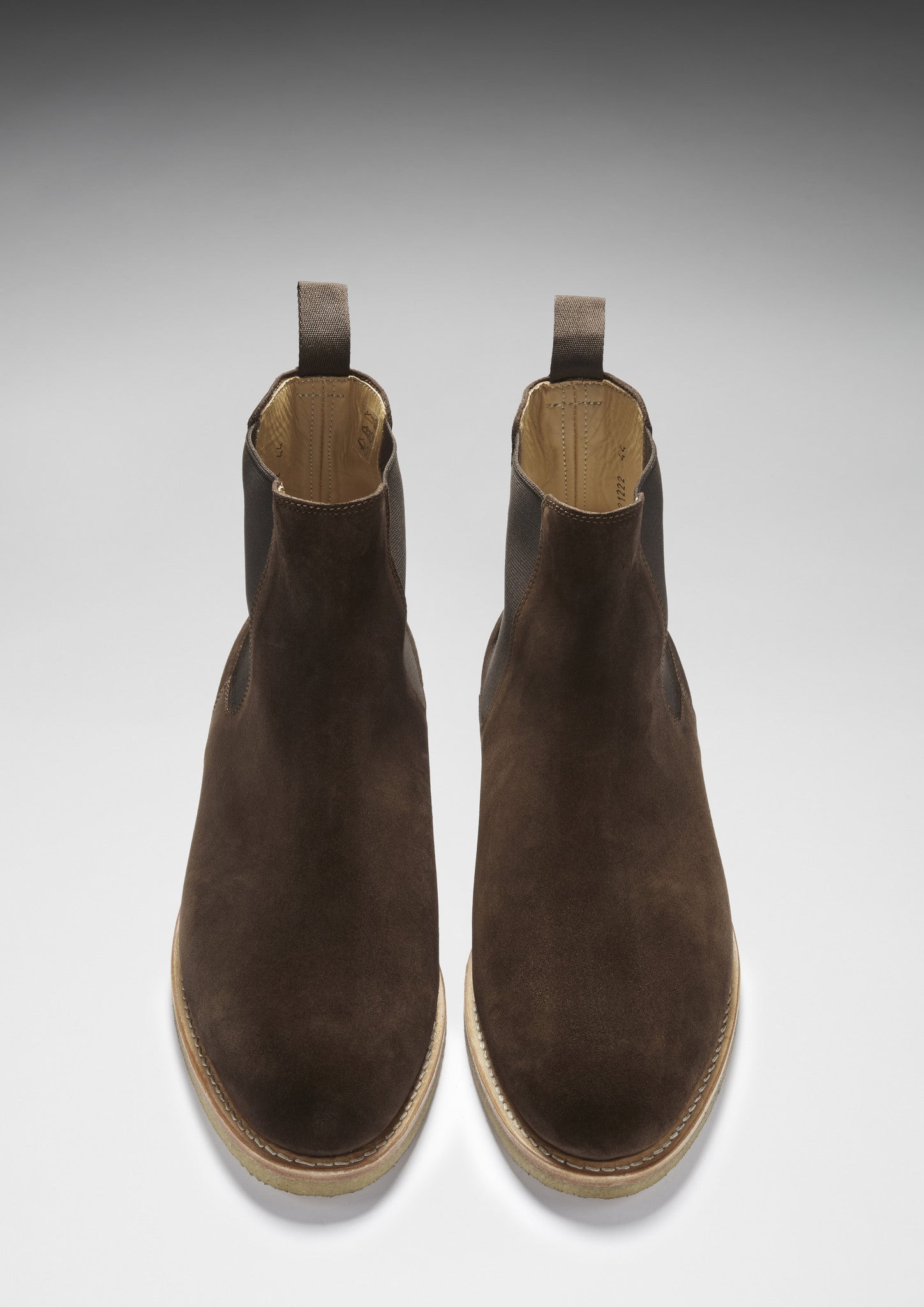 Chelsea Boots Brown Suede Crepe Rubber Sole Front