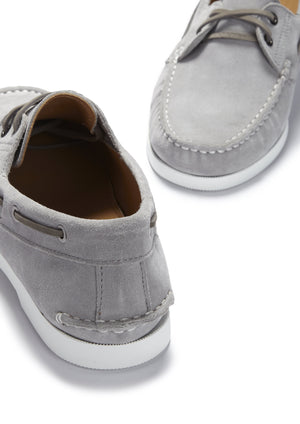 Deck Shoe Dove Grey Suede