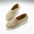 Mocassins femme à franges, daim taupe