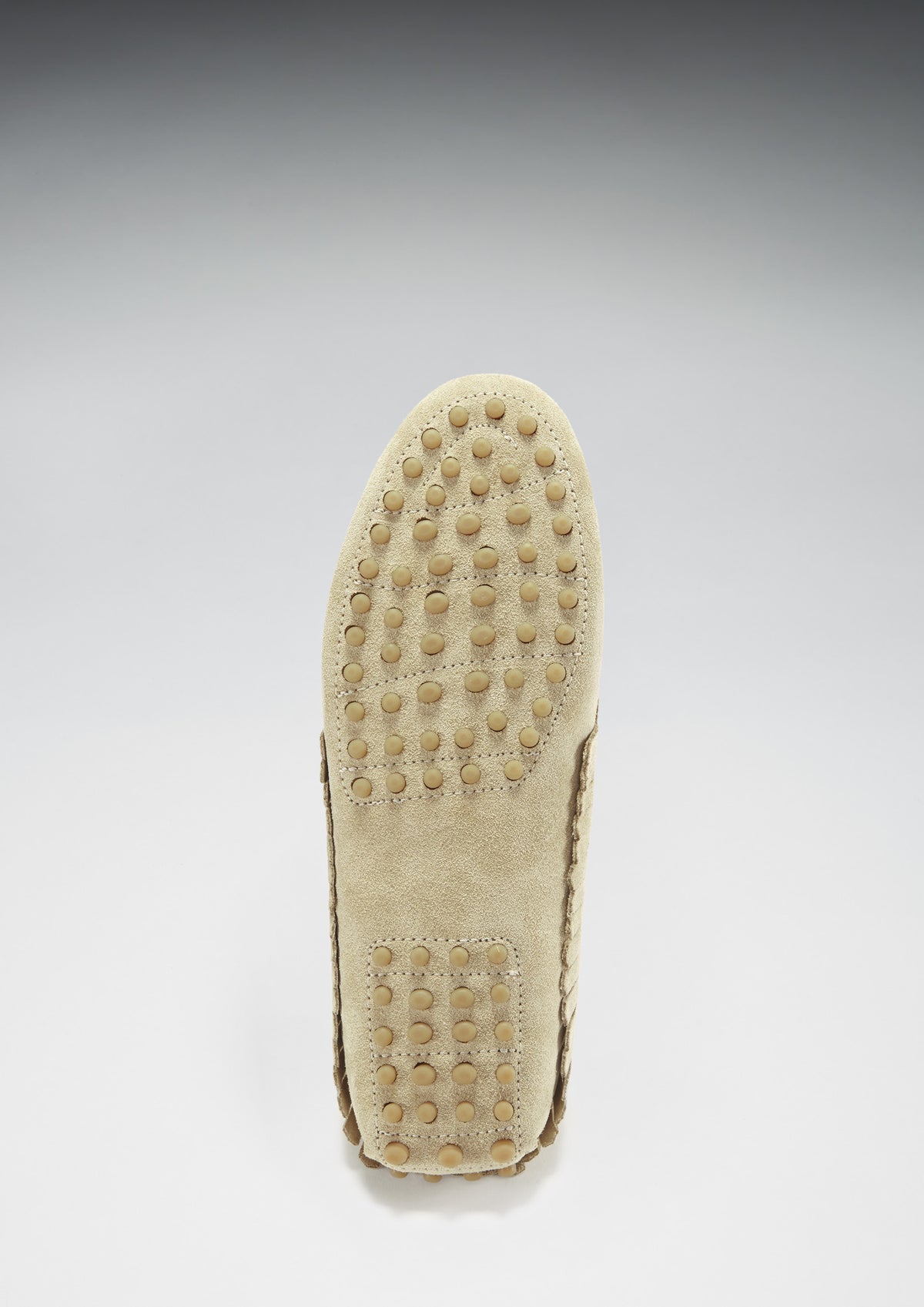 Women's Fringed Driving Loafers, taupe suede