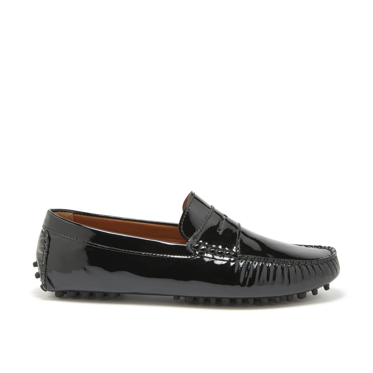 Mocassins Penny Driving, cuir verni noir