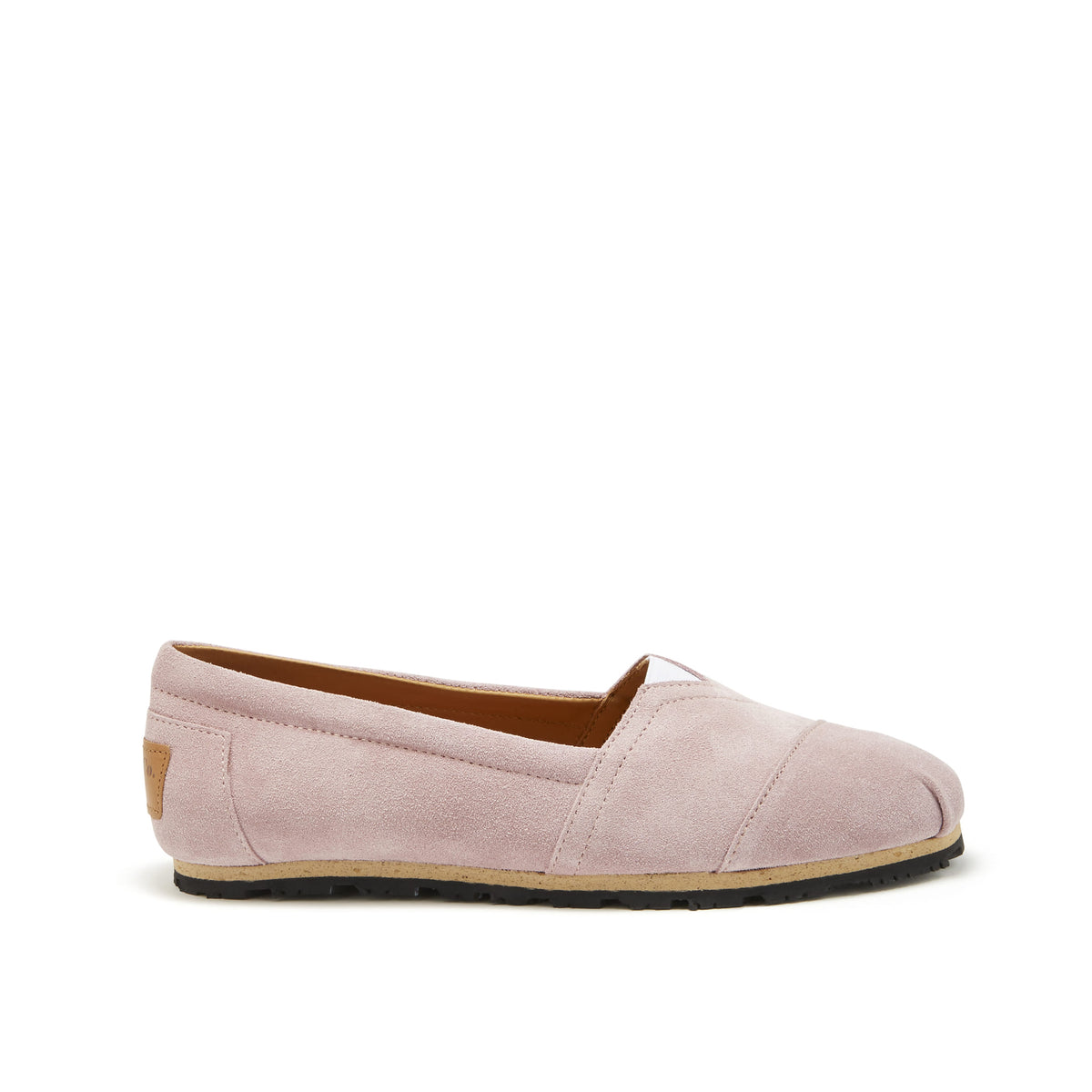 Espadrilles Chukka femme, daim rose poudré