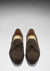Laced Loafers, Brown Suede, Goodyear Welted, Front