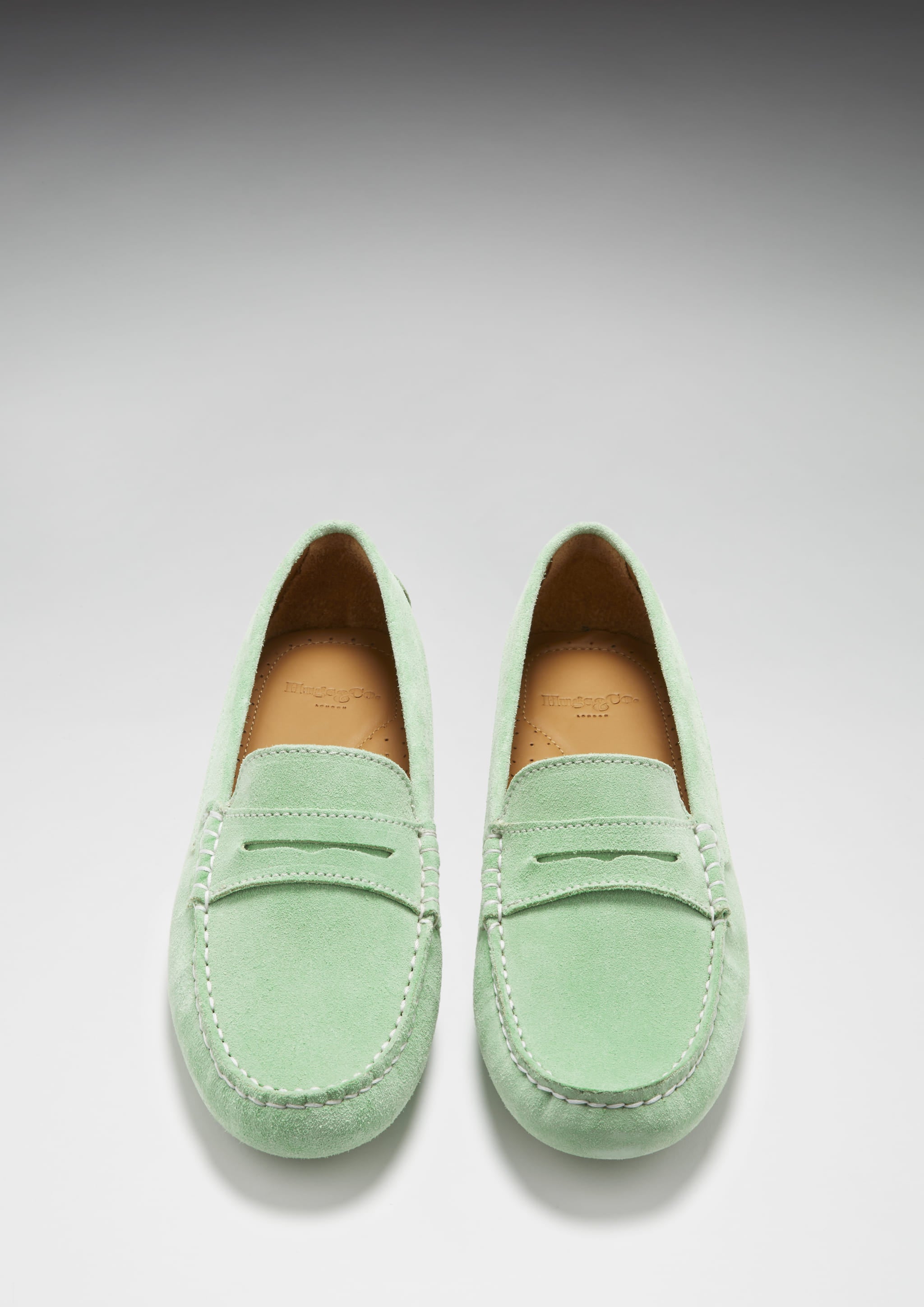 Womens green shop loafers