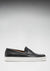 Slip-on Sneaker Loafers, black leather
