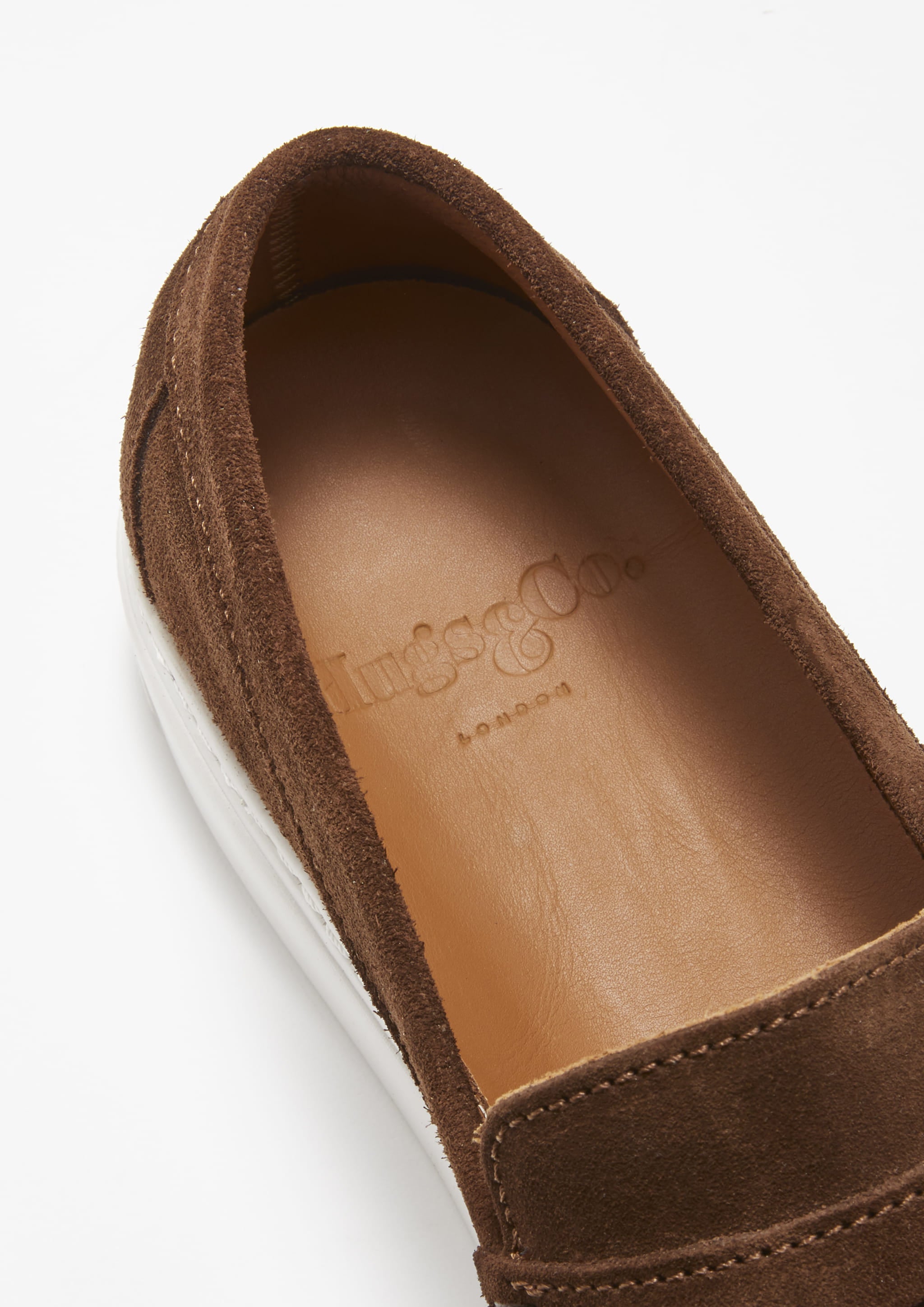 Slip on Sneaker Loafers brown suede Hugs Co
