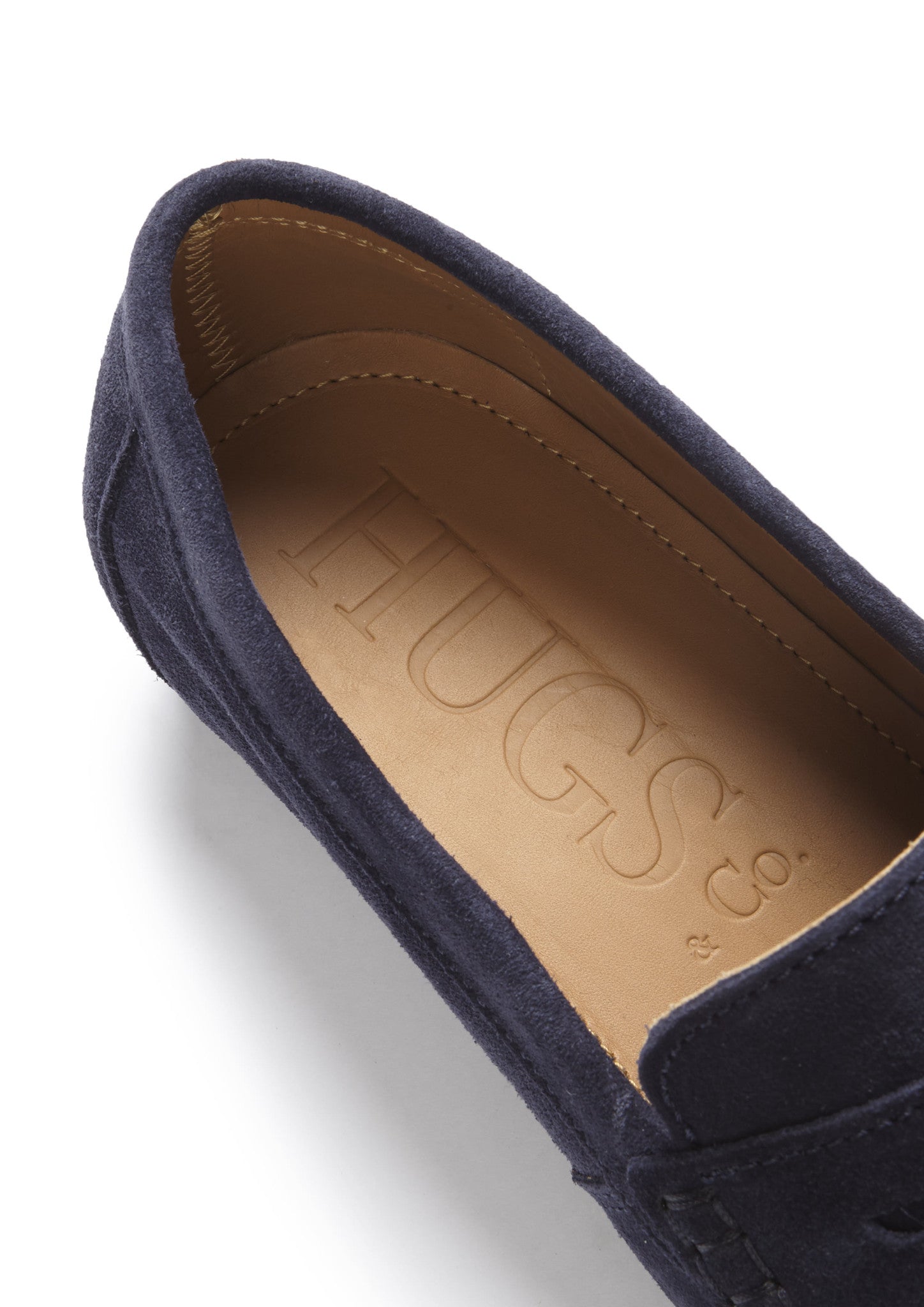 Boat Loafers, navy blue suede