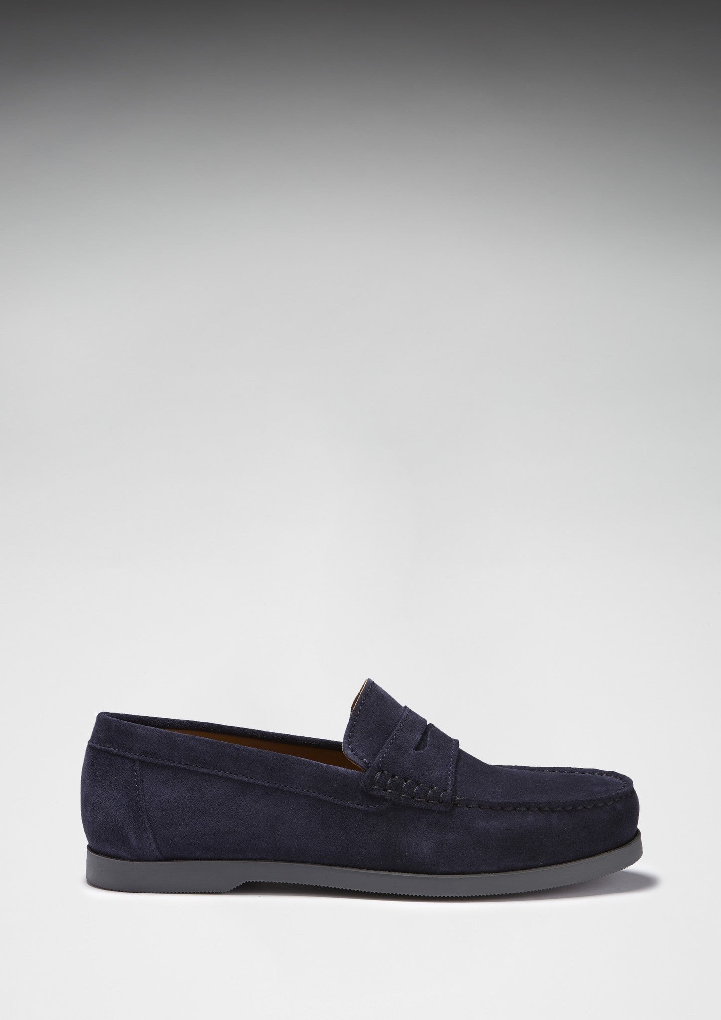 Boat Loafers, marineblaues Wildleder