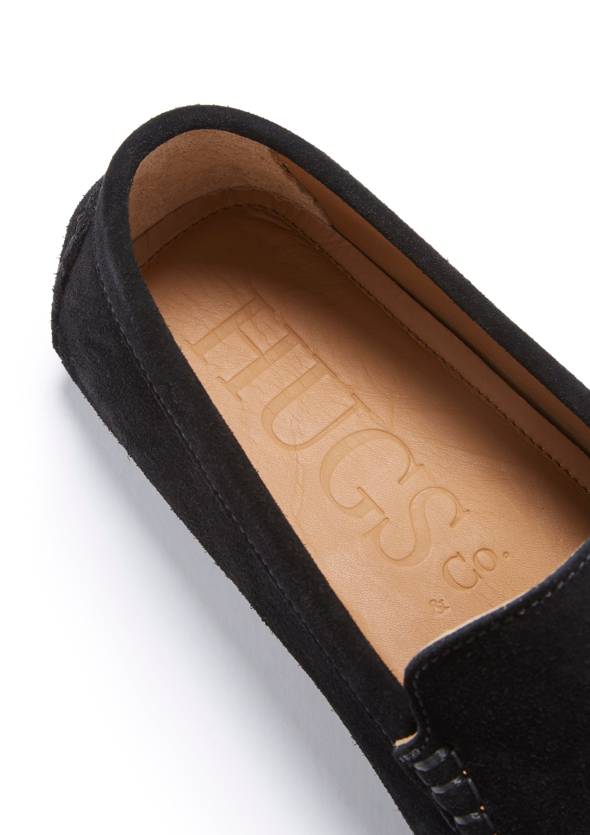 Insole, Driving Loafers Black Suede