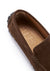 Tire Sole Driving Mocassins, daim marron