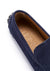 Tyre Sole Driving Loafers, navy blue suede