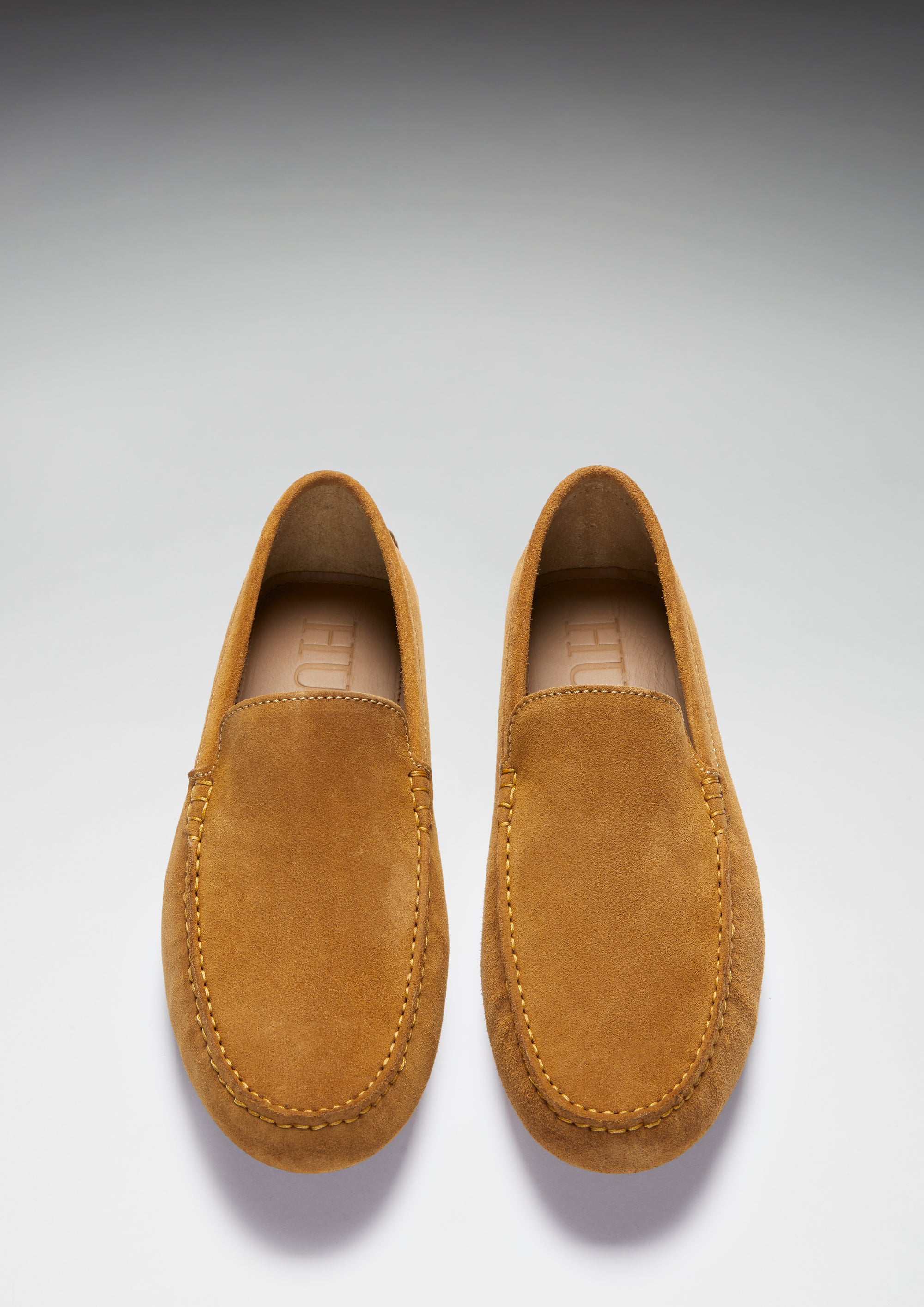 Driving Loafer, tabakfarbenes Wildleder