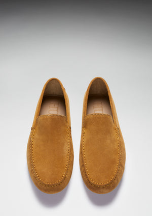 Driving Loafers, tobacco suede