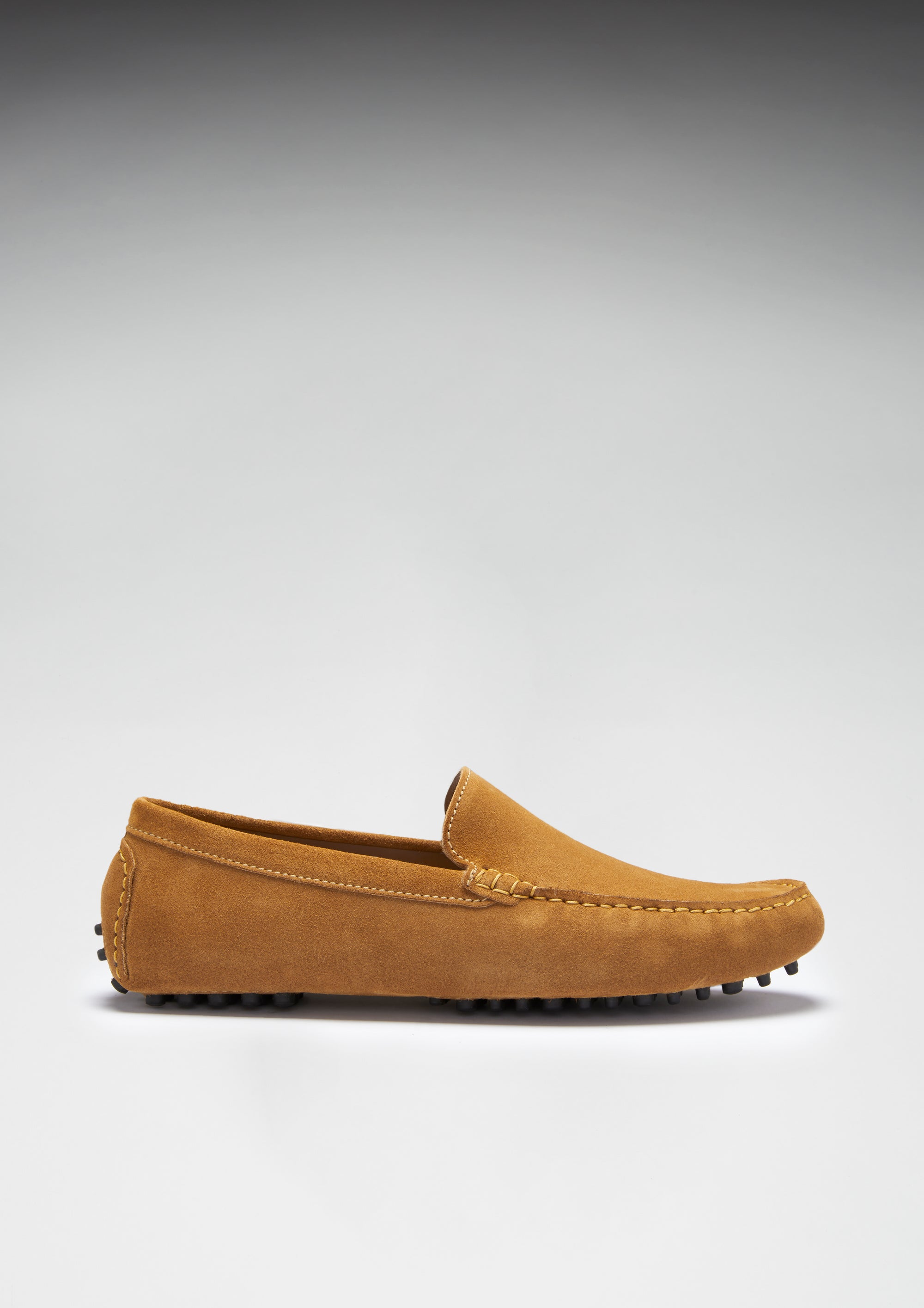 Driving Loafer, tabakfarbenes Wildleder