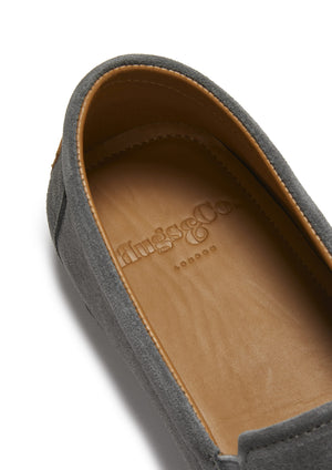 Espadrilles Tire Sole, daim anthracite