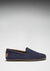 Tyre Sole Espadrilles, navy blue suede