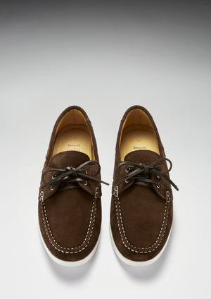 Deck Shoes, daim marron
