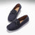 Laced Driving Loafers Navy Suede