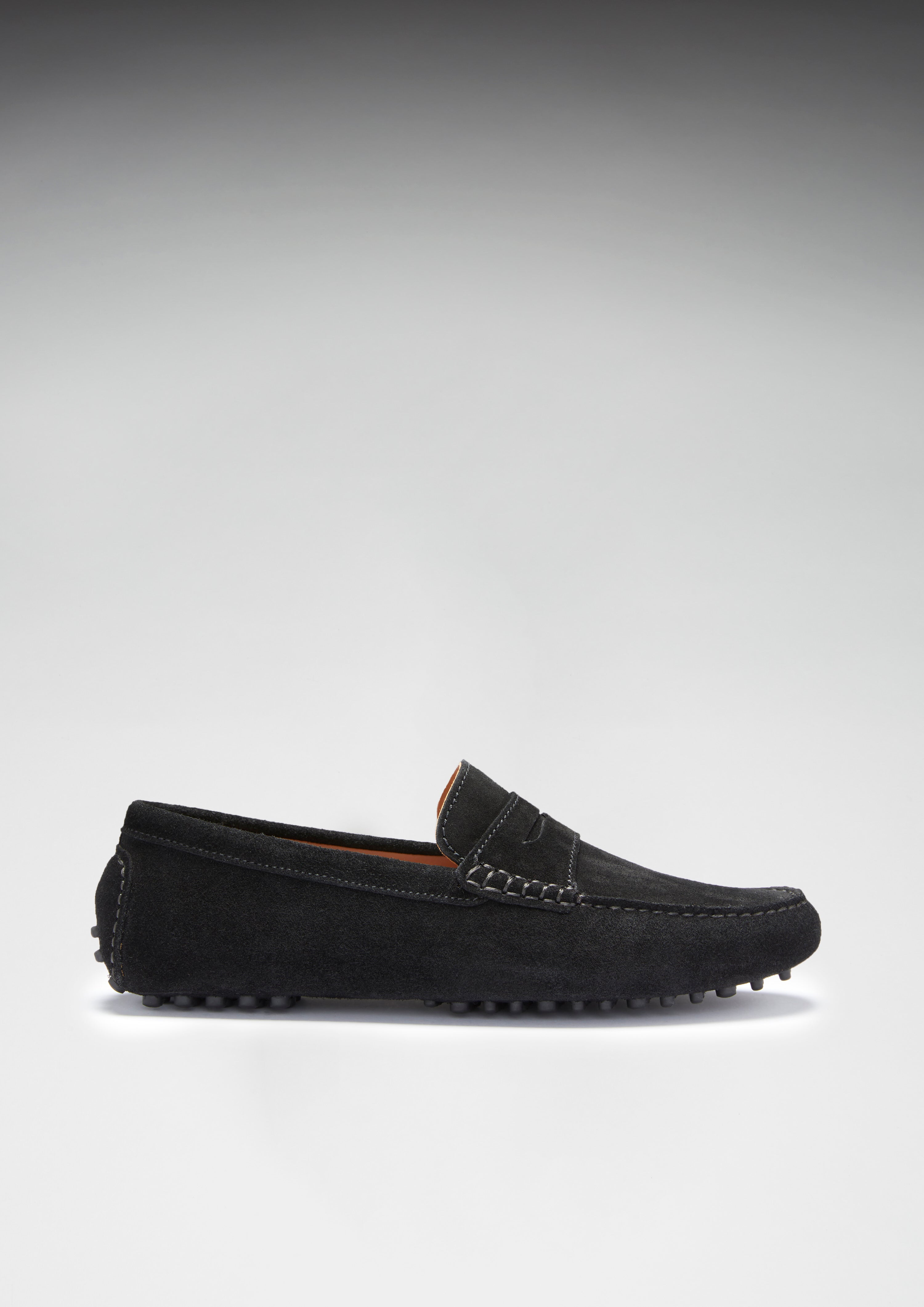 Black suede drivers new arrivals