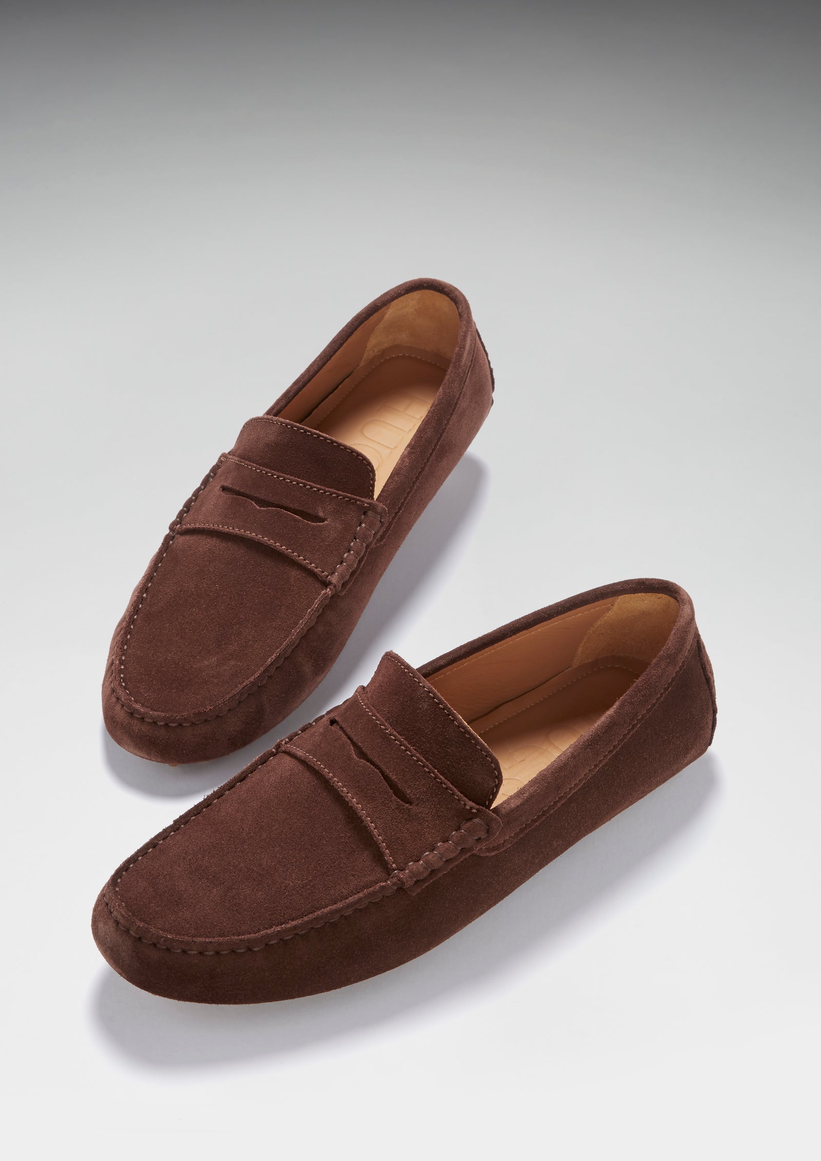 Penny Driving Loafer, braunes Wildleder