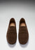 Tyre Sole Penny Driving Loafers, brown suede