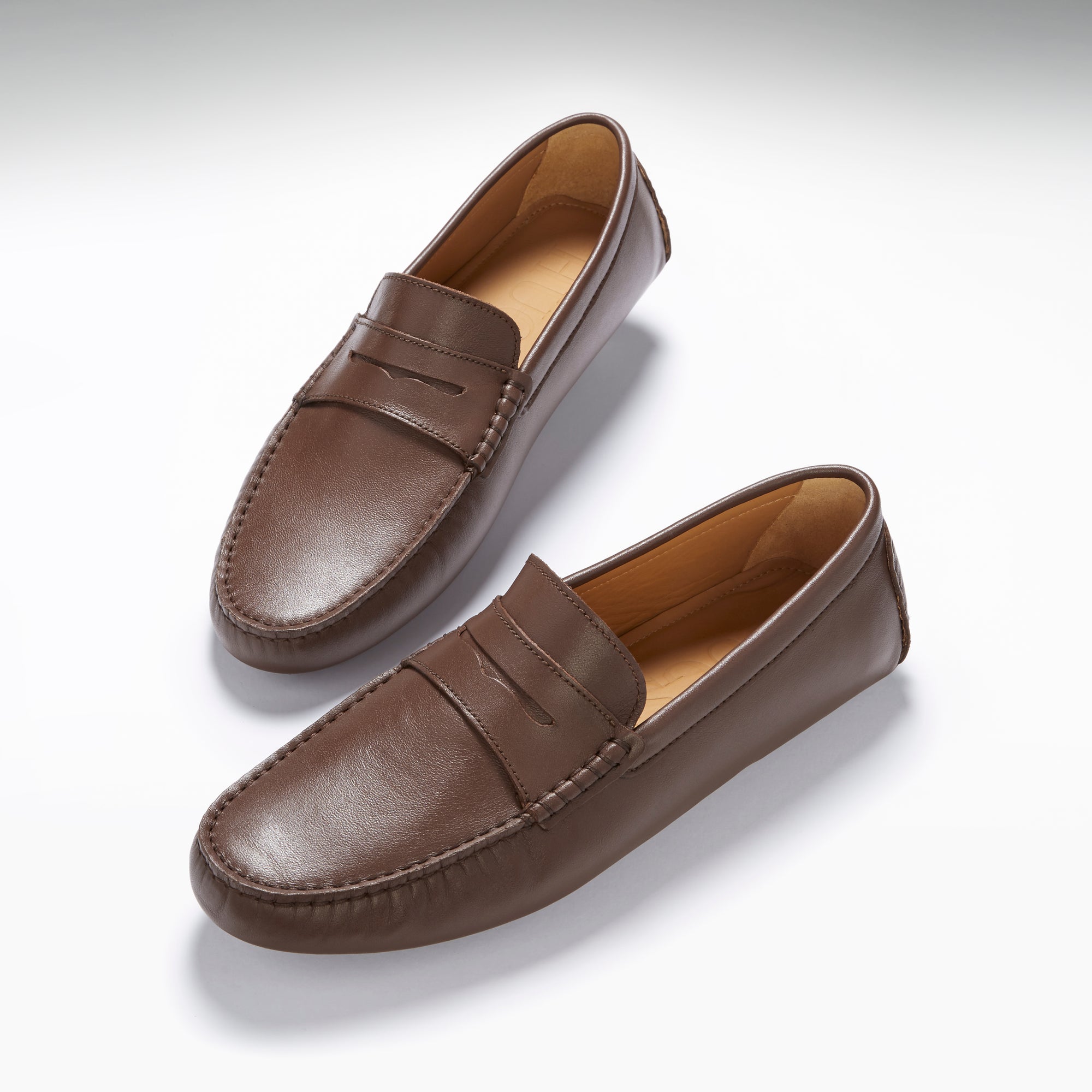 Mocassins Penny Driving, cuir marron