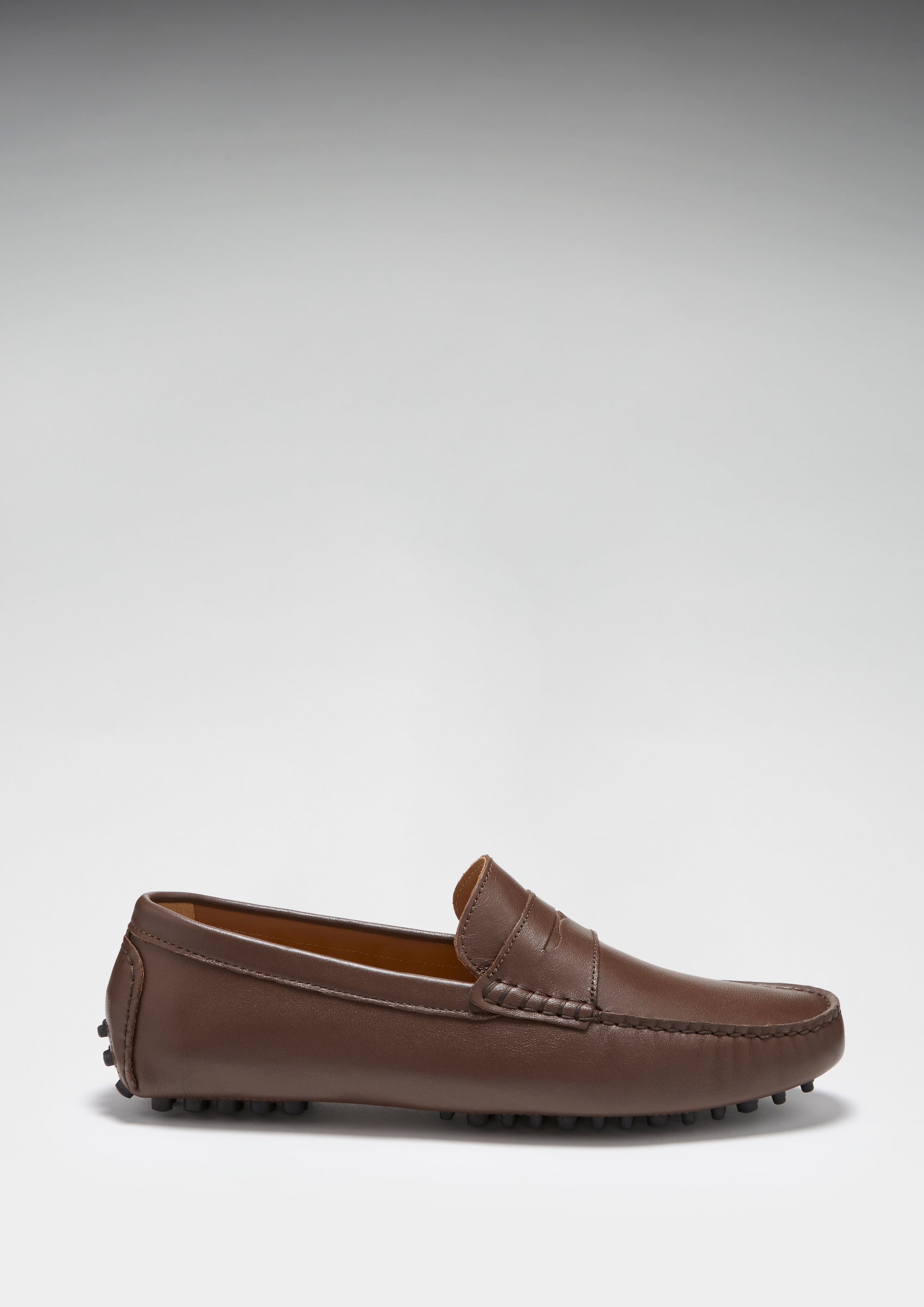 Mocassins Penny Driving, cuir marron