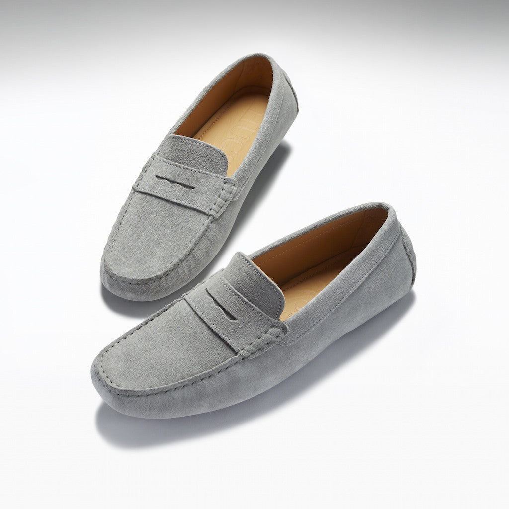 Gray loafers sale