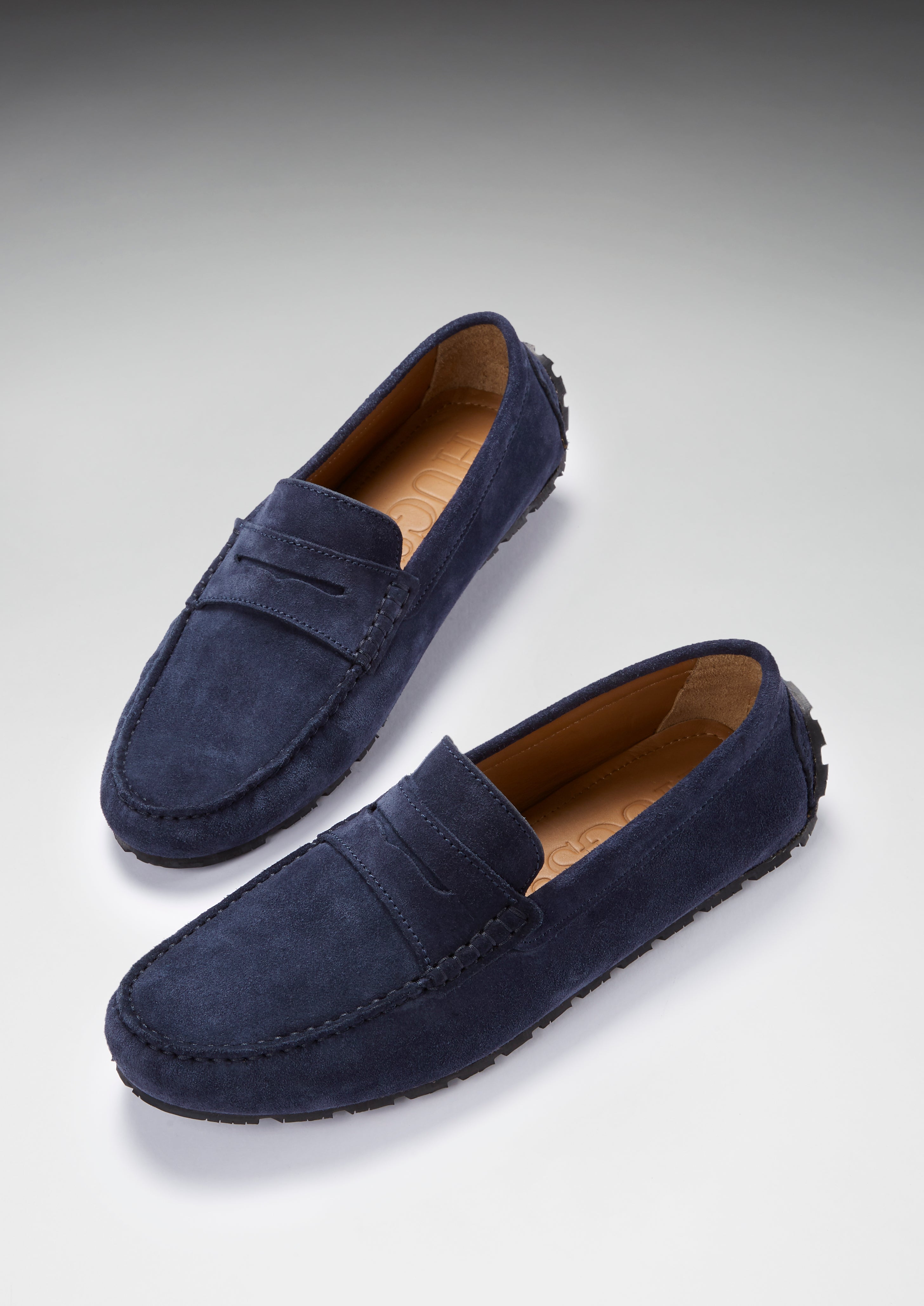 Mens blue clearance driving loafers