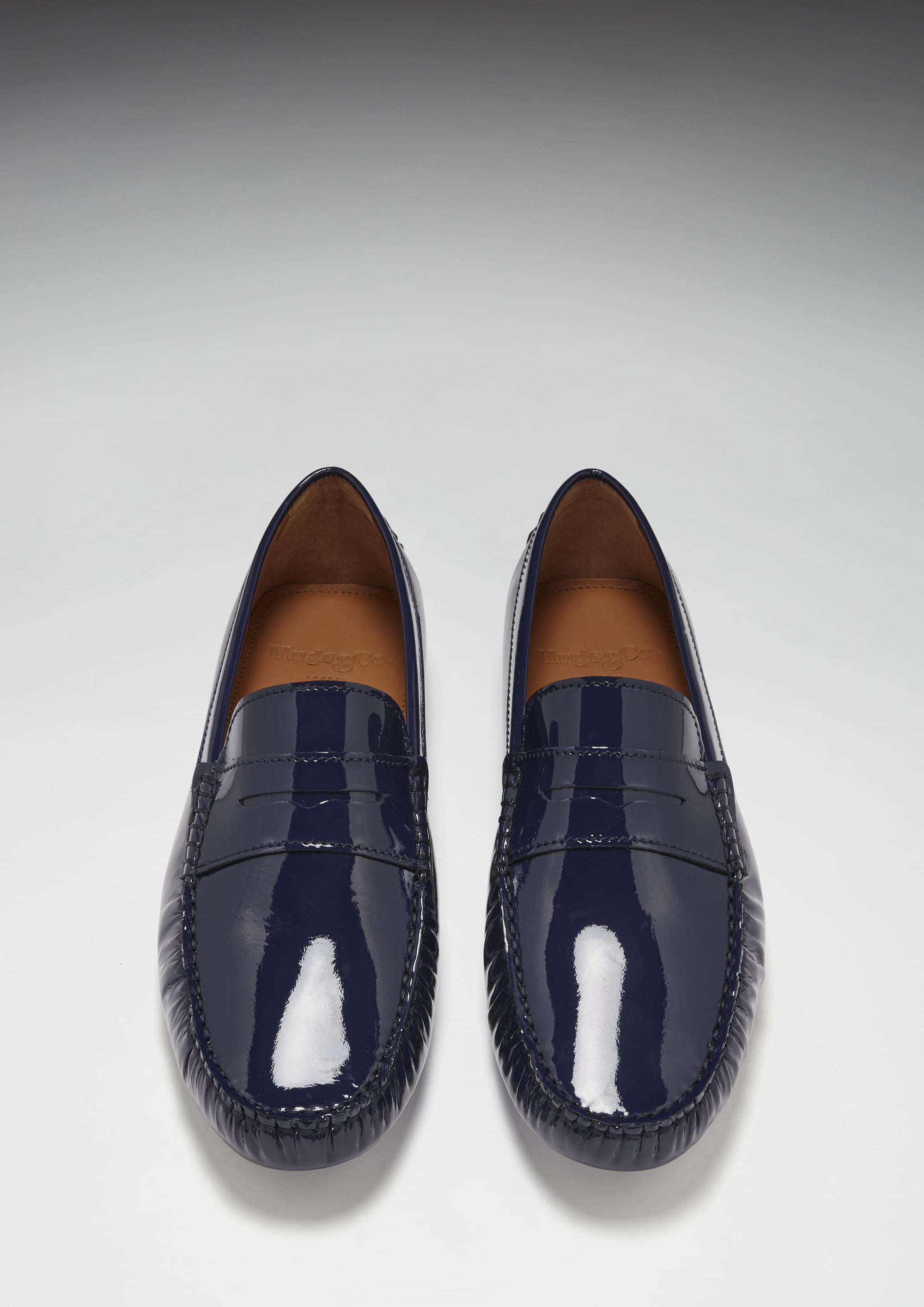 Mens navy patent store shoes