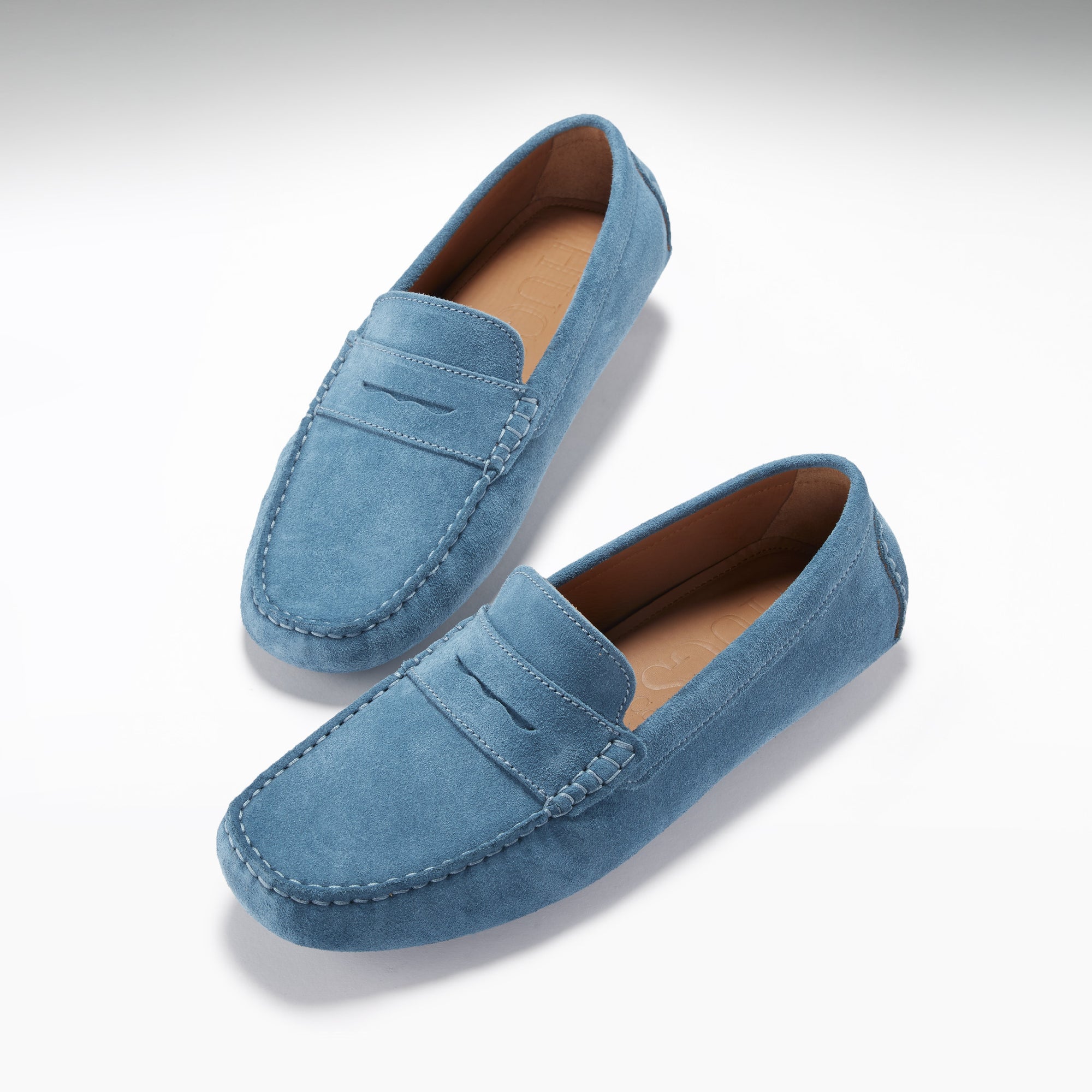 Mens blue driving loafers deals