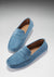 Penny Driving Loafers, petrol blue suede