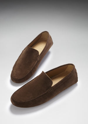 Driving Loafers Brown Suede