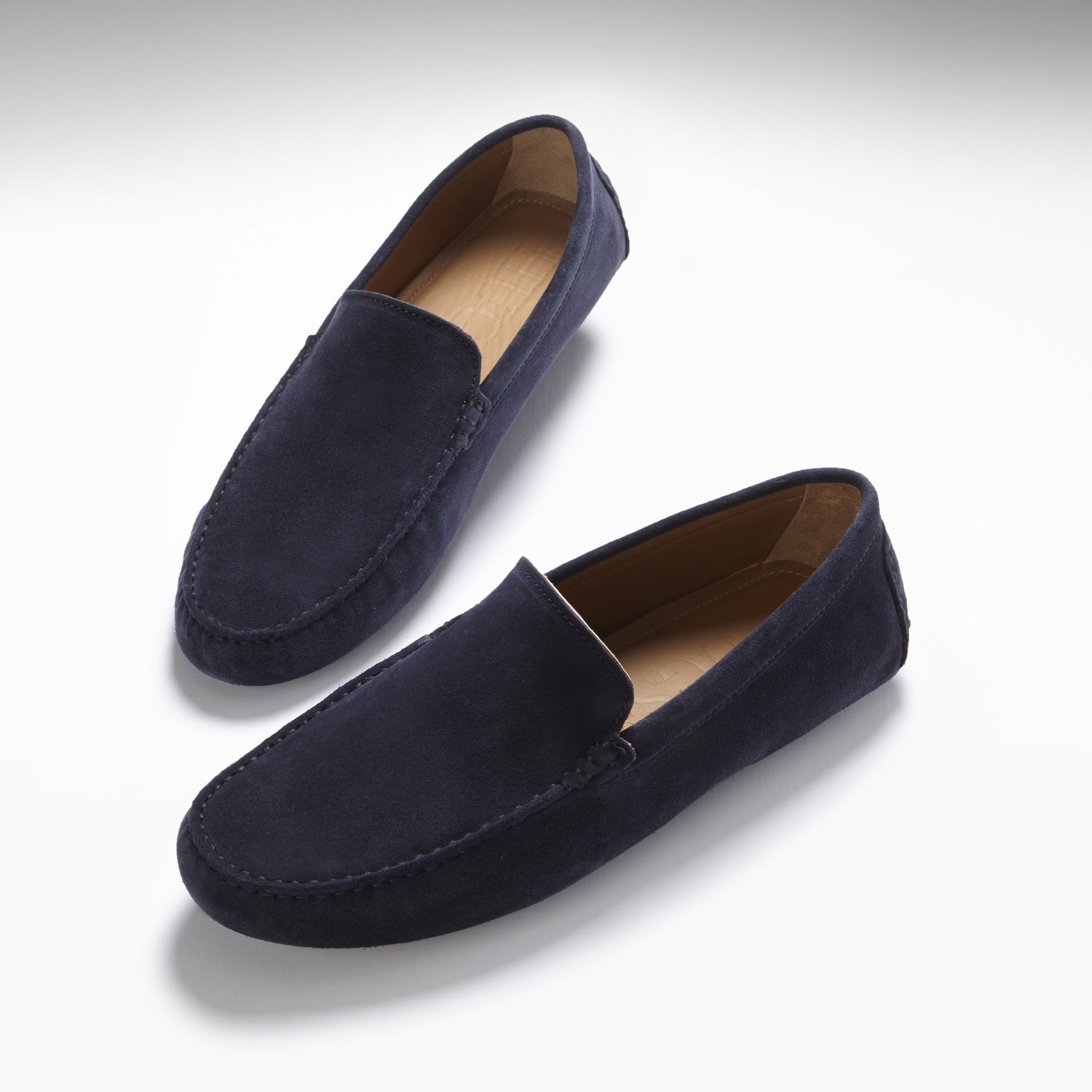 Driving Loafers navy blue suede Hugs Co