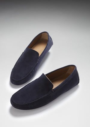 Driving Loafers Navy Suede