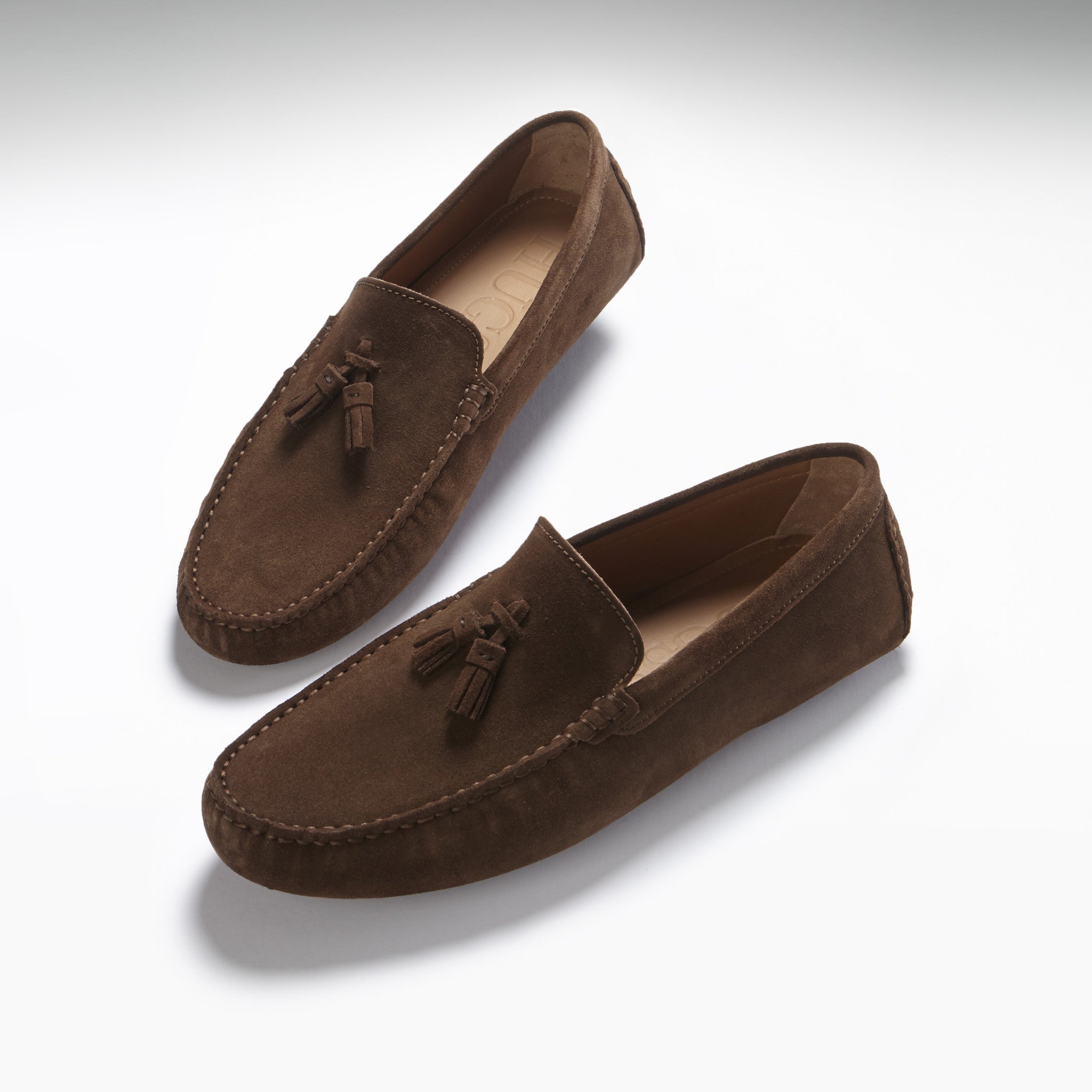 Men's suede driver top loafers