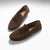 Mocassins de conduite à glands, daim marron