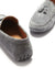Tasselled Driving Loafers, slate grey suede