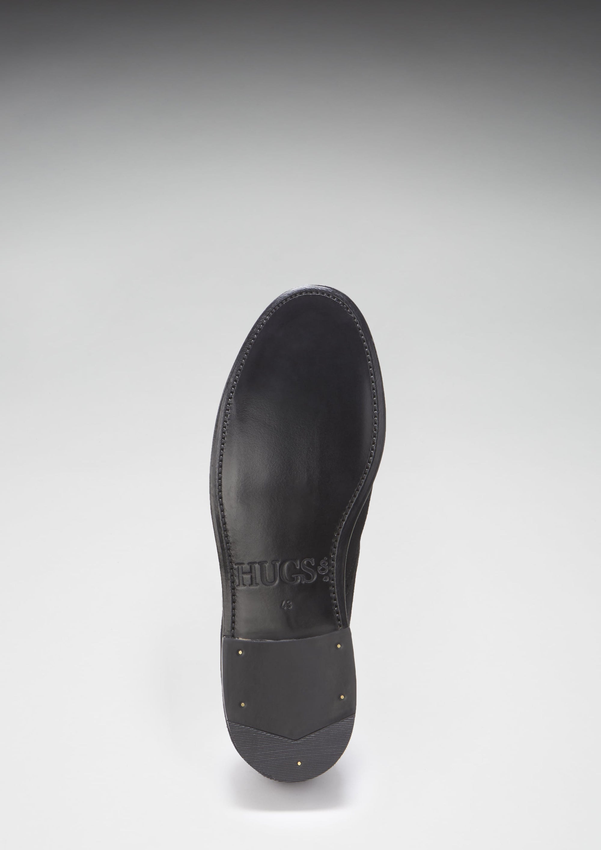 Tasselled Brogue Loafer Black Suede Hugs Co