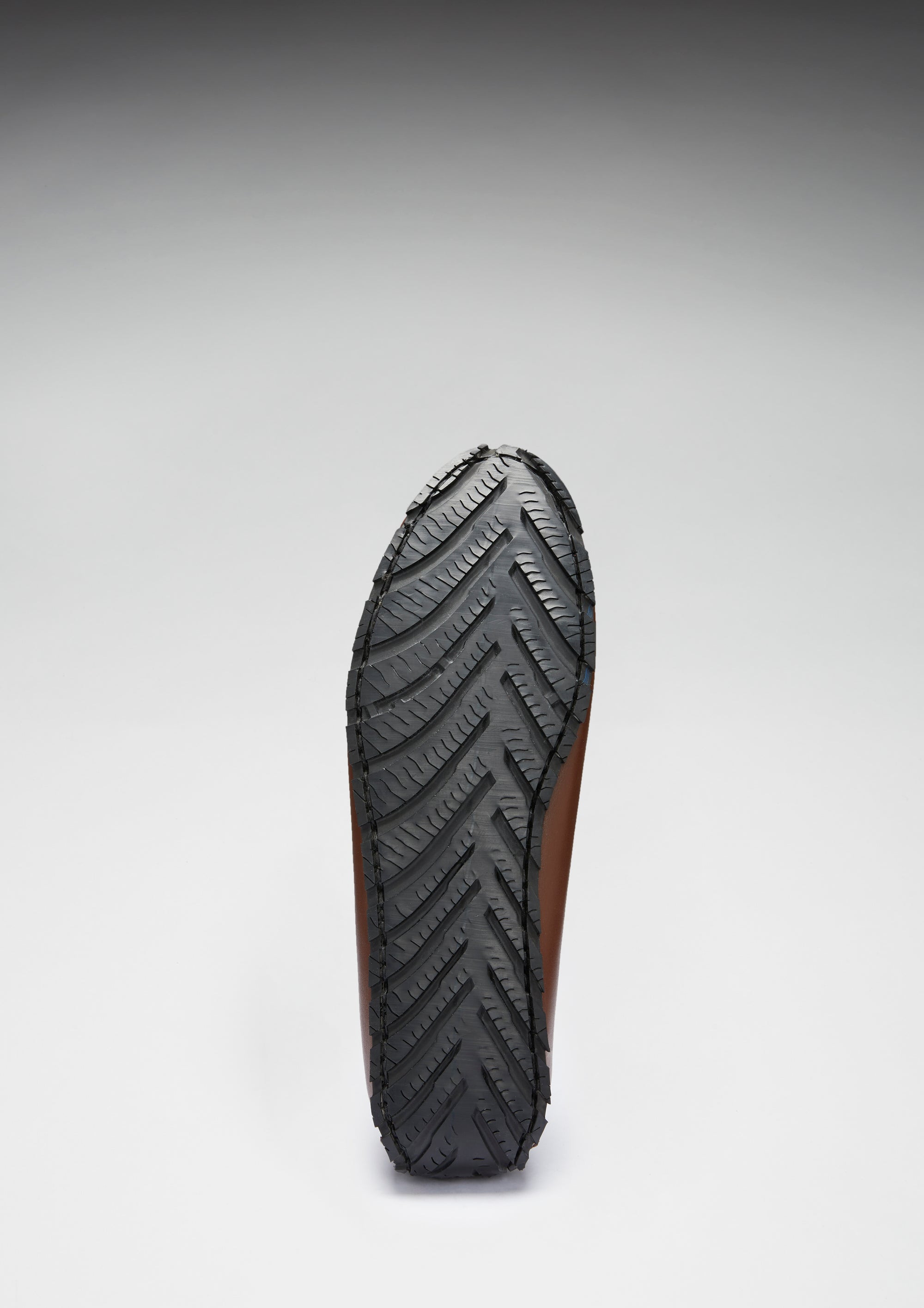 Tire Sole Penny Driving Mocassins, cuir marron