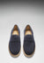 Blue Suede Crepe Loafer Front On