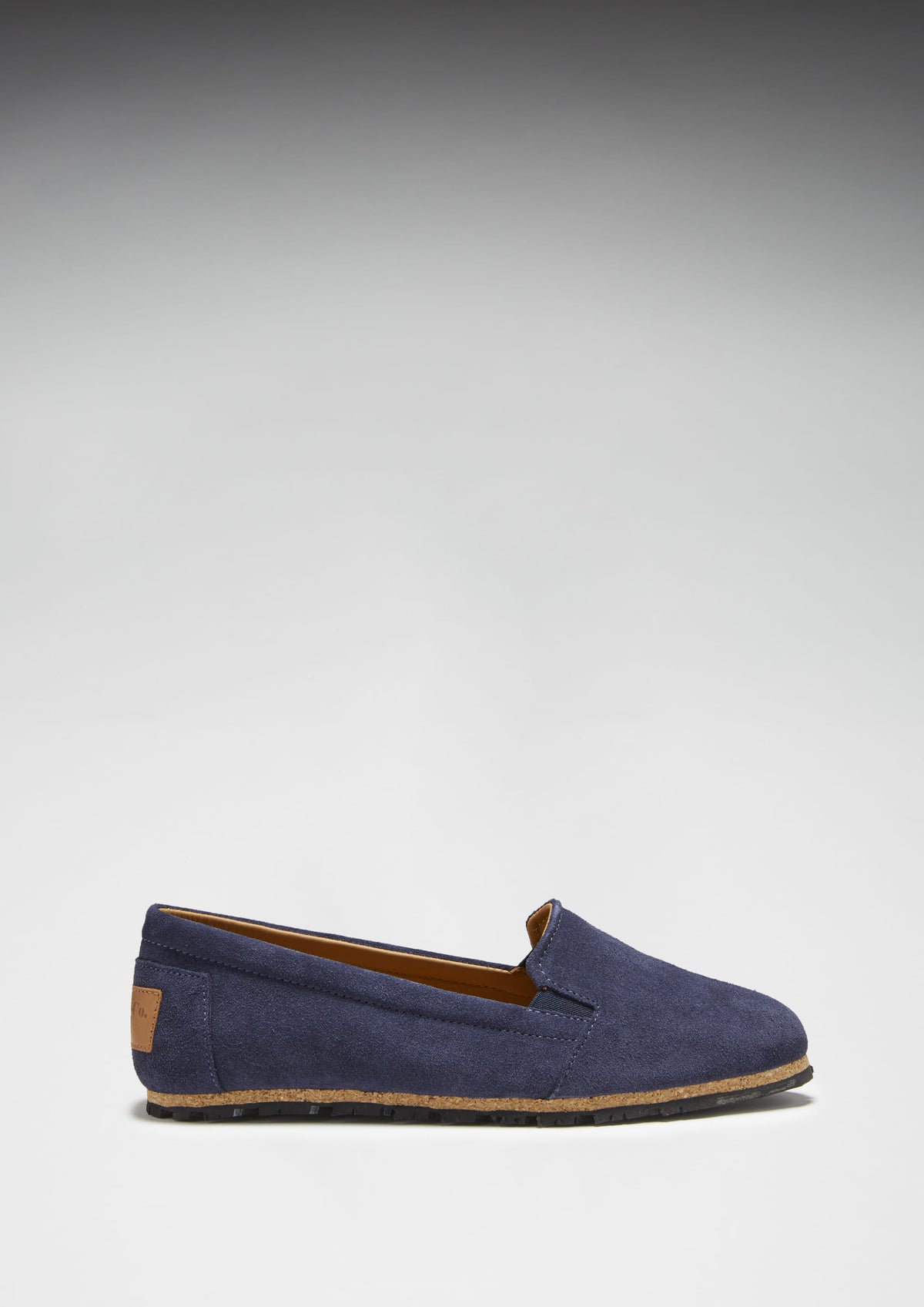 Upcycled Tyre Sole Espadrilles Navy Blue Suede