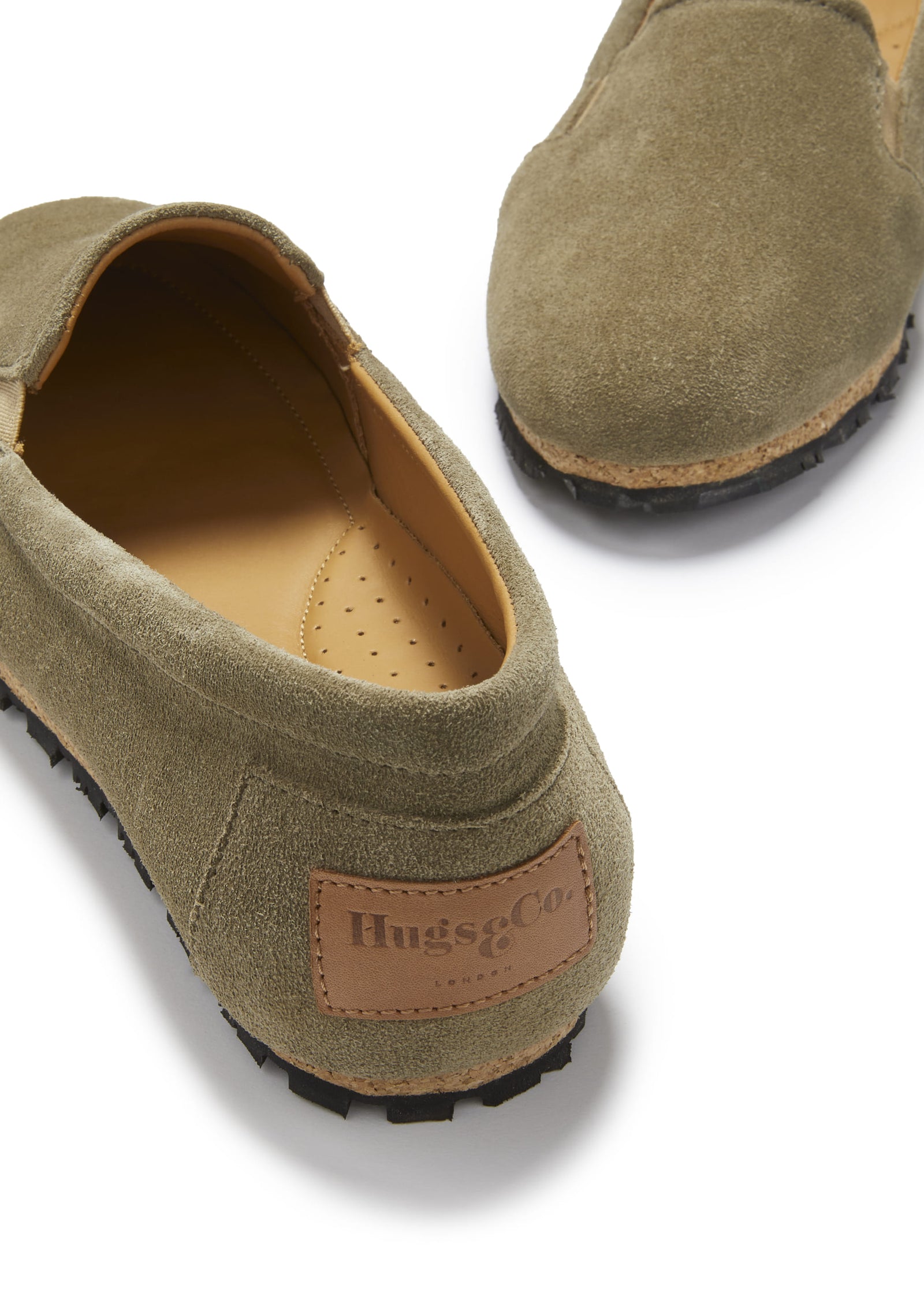 Tyre Sole Espadrille Truffle Green Suede